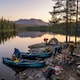 image 8 of Wave Venturer Inflatable Touring Canoe, 3 Person, Navy