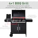 image 4 of Outsunny Gas BBQ Grill 4 + 1 Stainless Steel Burner Garden Barbecue Cooker