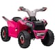 image 1 of HOMCOM Electric Quad Bike, 6V Kids Ride-On ATV, for Ages 18-36 Months - Pink
