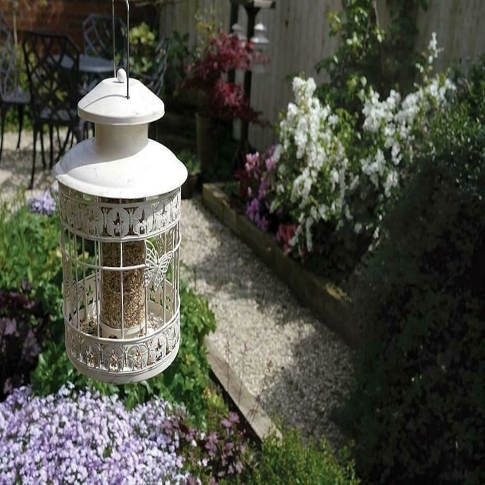 image 1 of Deluxe Bird Feeder Fat/Suet Ball Holder Hanging Feeding Station For Wild Birds