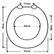 image 5 of Marco Paul Pine Wooden Toilet Seat 18" Brown