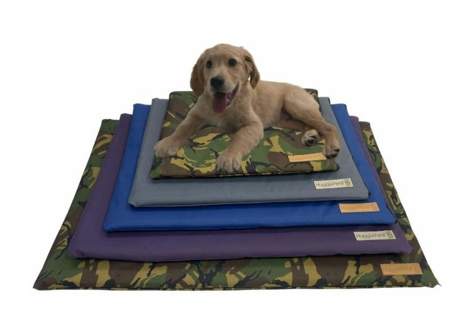 image 1 of HugglePets Waterproof Dog Mat Cushion | Green | M