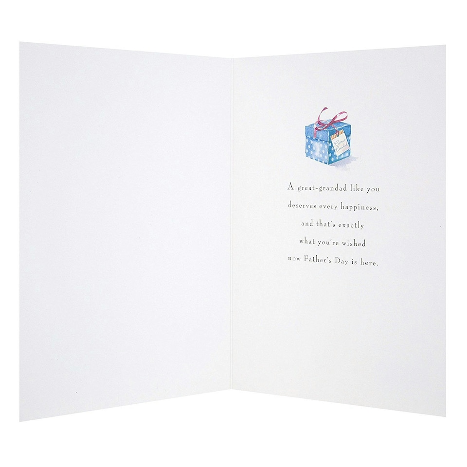 image 1 of Hallmark Great Grandad Father's Day Card 'Every Happiness' Medium