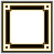 image 3 of Art deco black & gold (Picture Frame) Black | S
