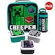 image 1 of Minecraft Creeper Lunch Bag And Bottle (Pack Of 5) - Black/Green/White - One Size