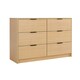 image 1 of Chest Of 5 Drawers Bedroom Furniture Clothing Storage Organiser Unit Bronze | 6 Drawers