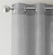 image 2 of Pair of Crete Silver Luxury Linen Look Sheer Panels with Eyelet Header 229 CM