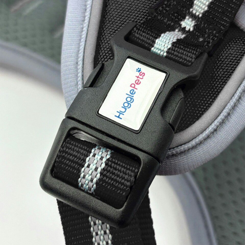 image 1 of HugglePets Activity & Travel Dog Harness Black | XL