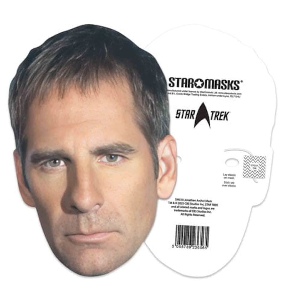 image 1 of Jonathan Archer Star Trek Scott Bakula Cardboard Face Mask
