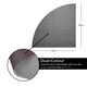 image 2 of Nicoman Quadrant Reversible Dual-Colour PVC Shower Mat - 60cm | Grey | Grey/Brown | Quadrant 60x60cm