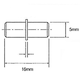 image 2 of FittingsCo, Metal Shelf Support, 16mm x 5mm Diameter, Hole Pack of 100