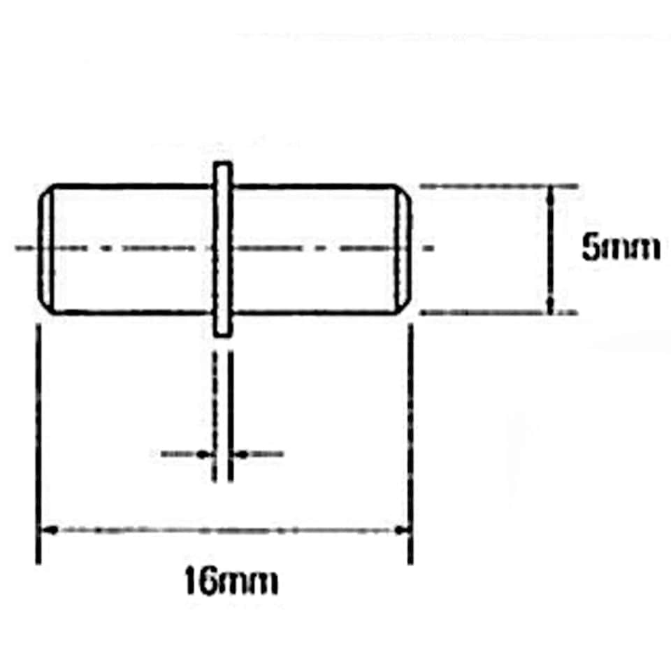 image 1 of FittingsCo, Metal Shelf Support, 16mm x 5mm Diameter, Hole Pack of 100