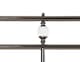 image 2 of 4ft6 Double Black Nickel, Crystal Corner Finnials, Traditional Antique Victorian Metal Bed Headboard | Black | 4ft6 Double