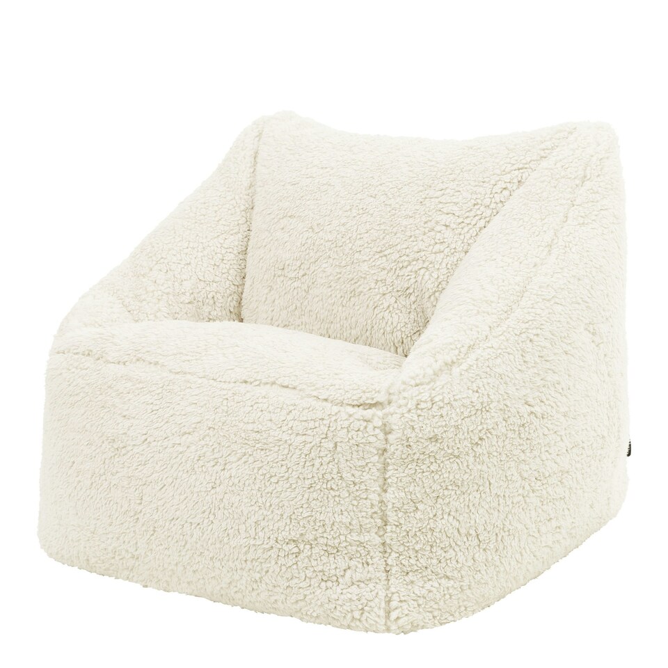 image 1 of icon Kids Teddy Bear Armchair Bean Bag Natural Childrens Bean Bags Cream