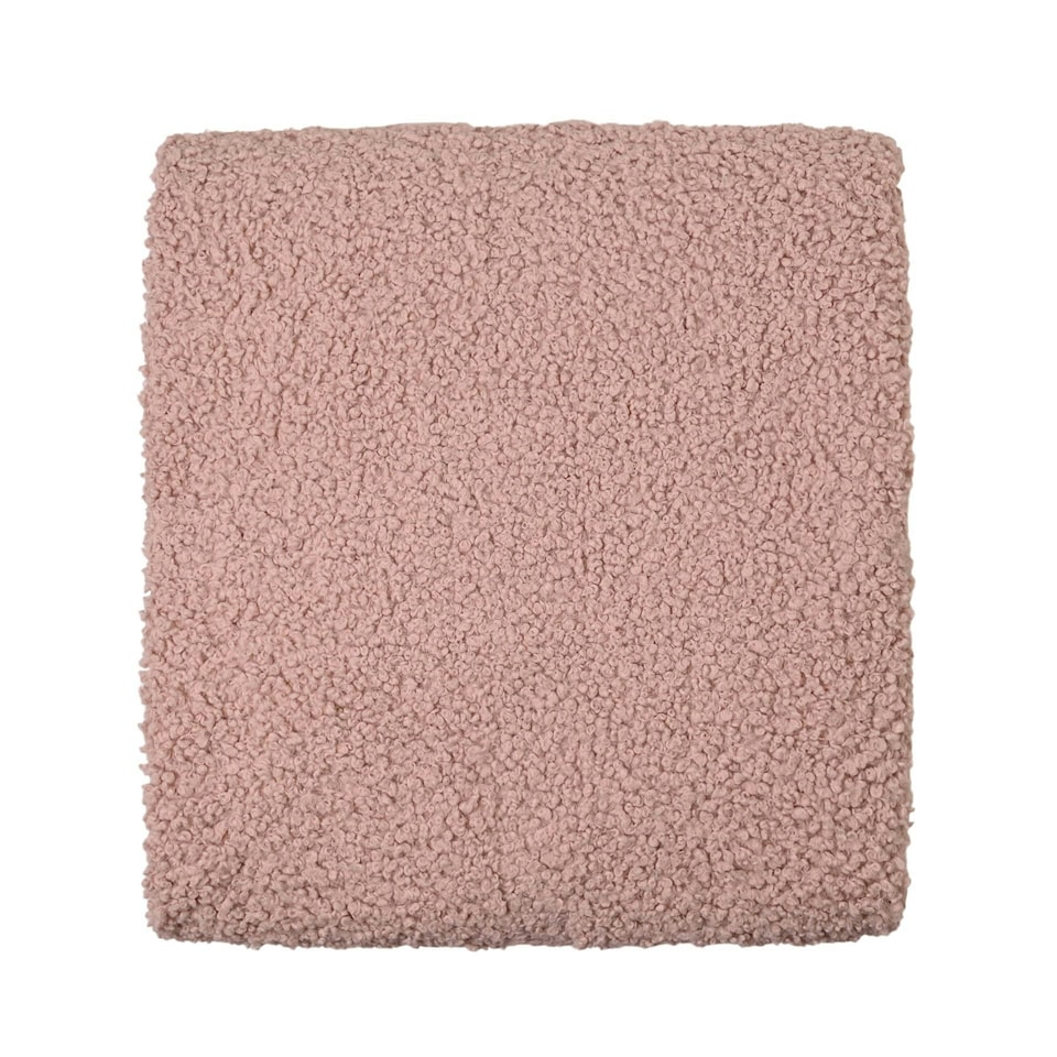 image 1 of Hestia Pink Teddy Throw