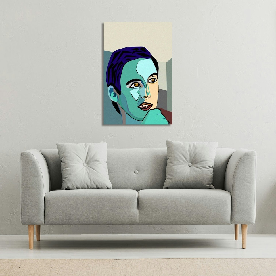 image 1 of thoughtful boy (Canvas Print) 31 x 41 x 4cm