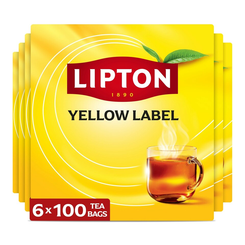 image 1 of Lipton Yellow Label Teabags, 100 Teabags (6 Pack)