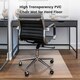 image 4 of Clear Chair Mat for Hard Floors, 90x120cm Rectangular, High Impact Strength, Non-Slip, Non-Recycling Material Clear