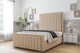 image 2 of Sloomy Richmond Pebble Plush Bed Frame With 50" Upholstered Headboard 4'6 Double