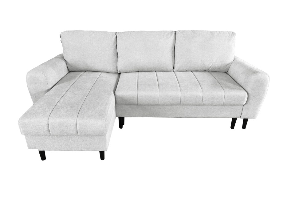 image 1 of Sienna 3 Seater Right Hand Facing Storage Sofa Bed in Grey, Silver or Beige | Silver | One Size