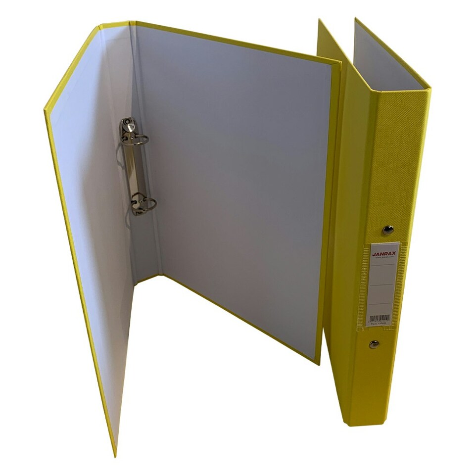 image 1 of A4 Yellow Paper Over Board Ring Binder by Janrax