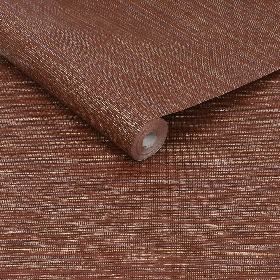 image 1 of Boutique Gilded Texture Ruby Wallaper Red | Gold
