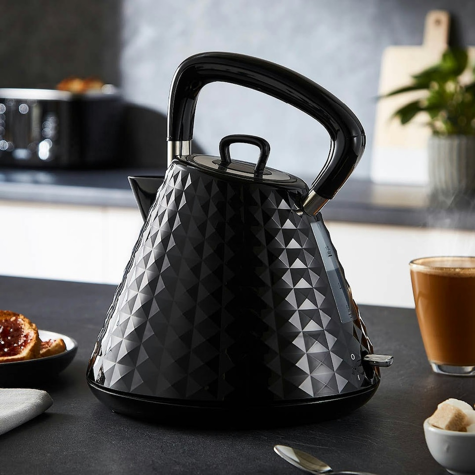 image 1 of GEEPAS Electric Kettle 4 Slice Bread Toaster & Microwave Kitchen Set