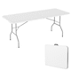 image 1 of 6ft Folding Table heavy duty Outdoor and Indoor use Garden Camping Event Table  White | White | White