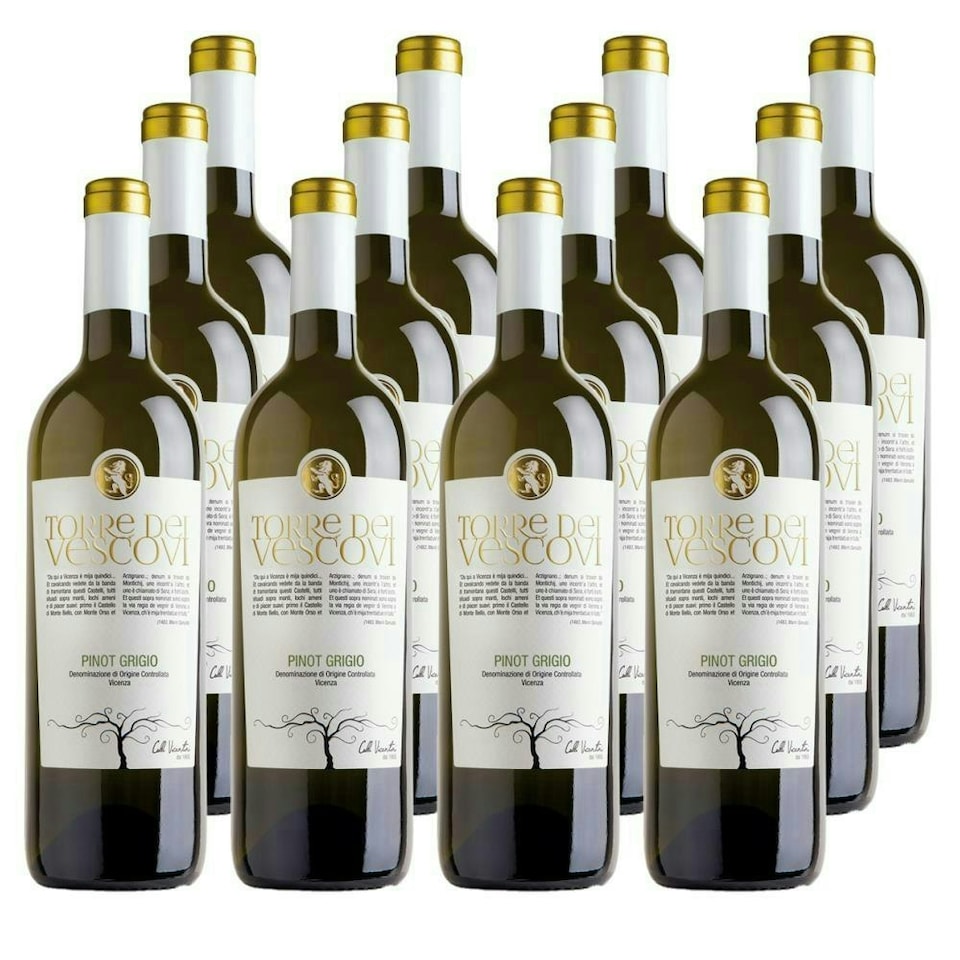 Case of 12 Torre dei Vescovi Pinot Grigio 75cl White Wine