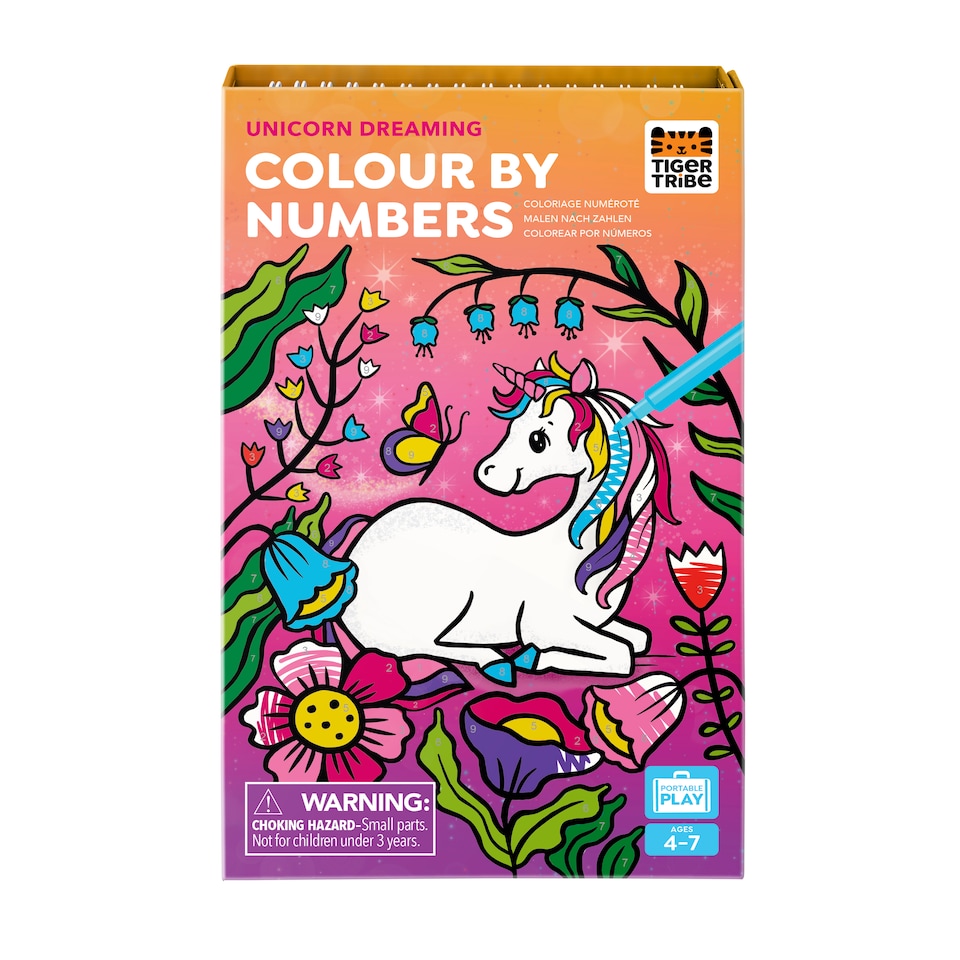 image 1 of Colour by Numbers - Unicorn Dreaming