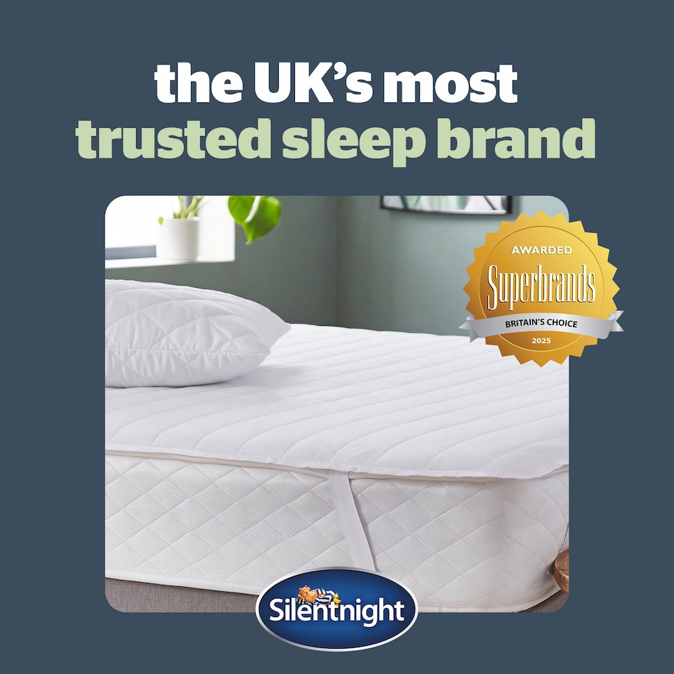 image 1 of Silentnight Anti-Allergy Mattress Protector, King | White | 1