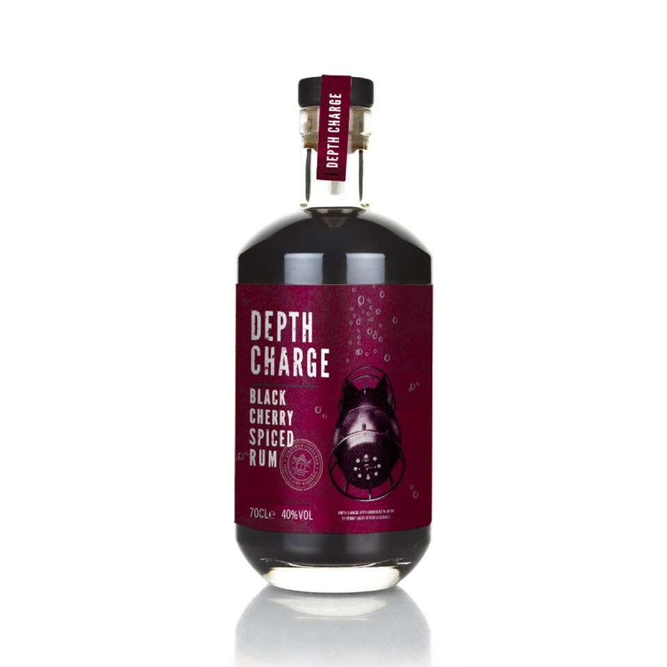 image 1 of Depth Charge Black Cherry Spiced Rum | Clear