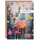 image 1 of Magical Colourful Stag Congrats Congratulations Him Her Card