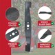 image 5 of SPARES2GO Winged Blade for Mountfield Princess 38 Mower Lawnmower 38cm 15" 181004160/0