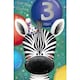 image 2 of Zebra Head Design 3rd Birthday Boy Card