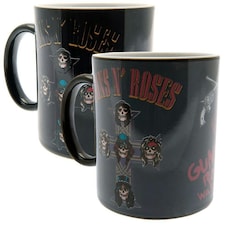 Guns N Roses Heat Changing Ceramic Mug - Black/Multicoloured - 9 x 8cm