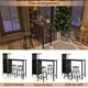 image 7 of COSTWAY 3PCS Bar Table & 2 Stool Dining Set Brown Brown