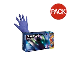 Aurelia Sonic Powder Free Nitrile Examination Gloves (Pack of 100) - Cobalt Blue - One Size