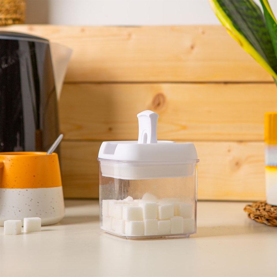 image 1 of Argon Tableware Flip Lock Plastic Food Storage Containers - 500ml - White - Pack of 3