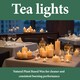 image 3 of Bolsius Tea Lights Pack of 75 White Unscented Decorative Ambient Candles