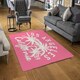image 2 of Los Angeles California (Rug) Pink | Medium: 80x150cm