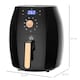 image 5 of HOMCOM Air Fryer 5.5L 1700W with Digital Display Rapid Air Circulation Adjustable Temperature 60Min Timer Preheat Dishwasher Safe Basket for Healthy Oil Free Low Fat Cooking, Black & Rose Gold