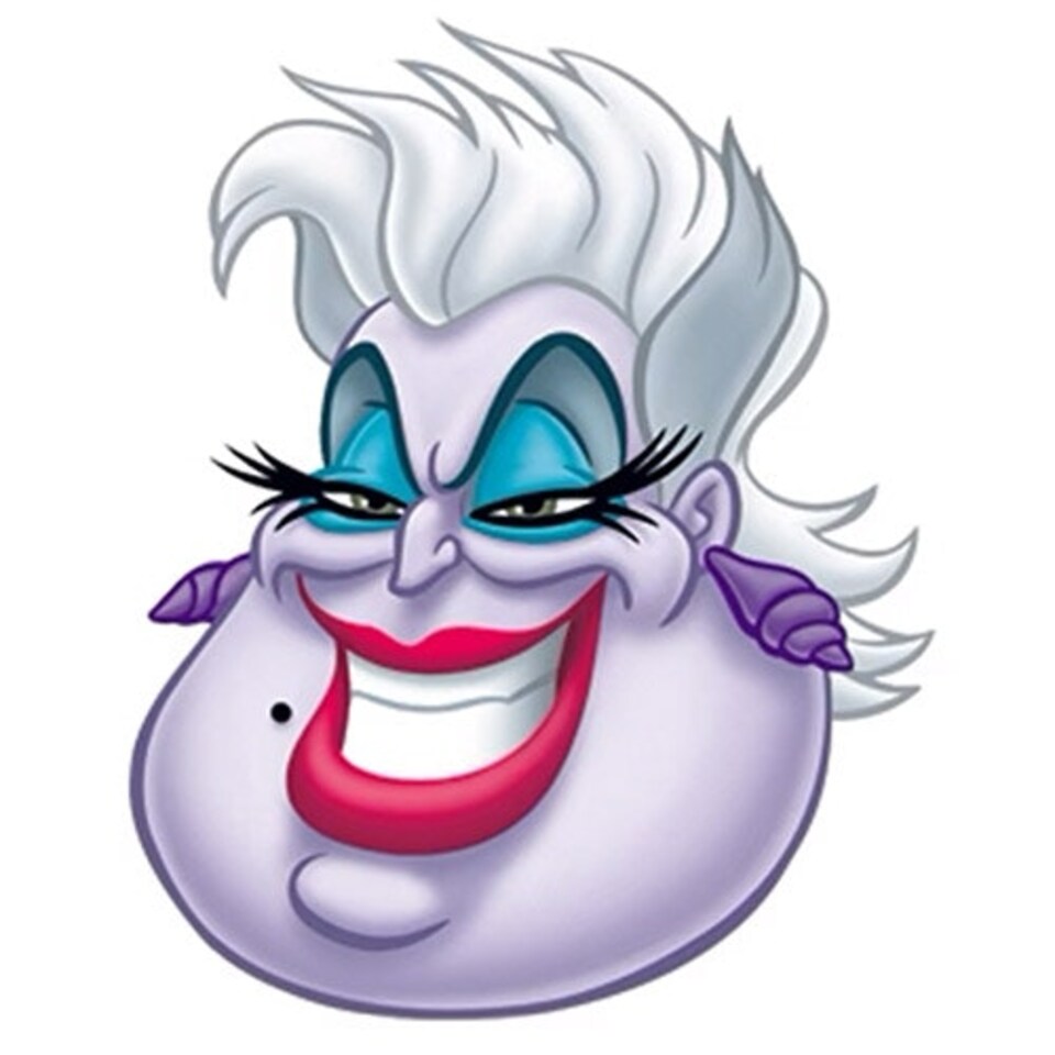 Ursula Little Mermaid Princess Disney Cardboard Face Mask