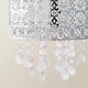 image 5 of ValueLights Enna Silver Moroccan Style Acrylic Droplet Ceiling Shade and Bulb