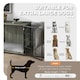 image 3 of PawHut Dog Crate Furniture End Table w/ Cushion for Extra Large Dogs