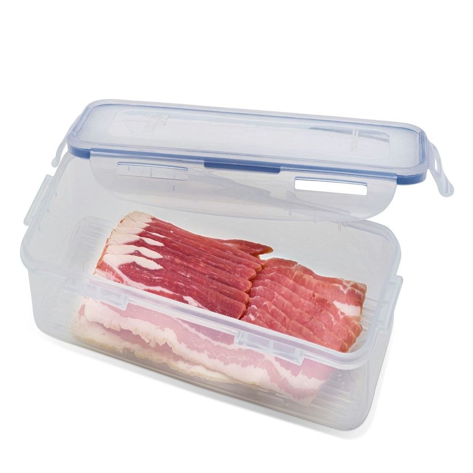 image 1 of LocknLock Classic Bacon Box Rectangular Kitchen Food Storage Container - 1 L