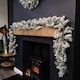 image 1 of 2.7m Green Snow Flocked Christmas Garland with 190 Tips
