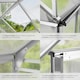 image 4 of Aluminium greenhouse, UV-resistant, 185x190x195cm
