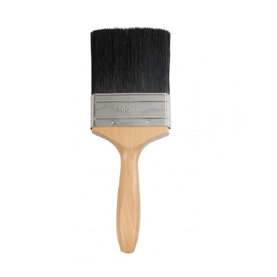 SupaDec Professional Stain & Varnish Brush - Black/Natural - 100mm