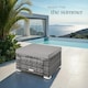 image 8 of Footstool Bitonto - durable, UV-resistant polyrattan chair, 53 x 53 x 26 cm | Grey | grey | One Size | 1